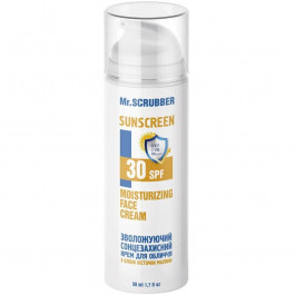   Mr. Scrubber Солнцезащитный крем для лица  Moisturizing Face Cream SPF 30 с маслом косточек малины 50 мл (4820200