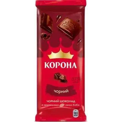 Корона Шоколад  чорний 85 г (4823001400015) - зображення 1