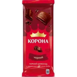   Корона Шоколад  чорний 85 г (4823001400015)