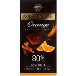   Millennium Шоколад чорний  Favorite Orange 80%, 100 г (4820240032755)