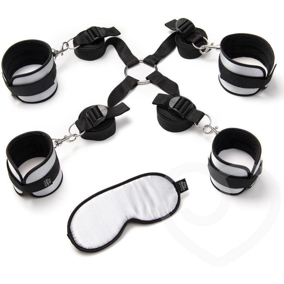 Lovehoney Бондажний набір Fifty Shades of Grey Hard Limits Bed Restraint Kit (5060108819411) - зображення 1