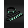 NS Novelties GLO BONDAGE COLLAR AND LEASH GREEN (T280848) - зображення 2