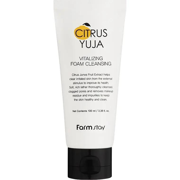 FarmStay Пінка  Citrus Yuja Vitalizing Foam Cleanser для Освітлення шкіри з Екстрактом Юдзу 100 мл (880933856 - зображення 1