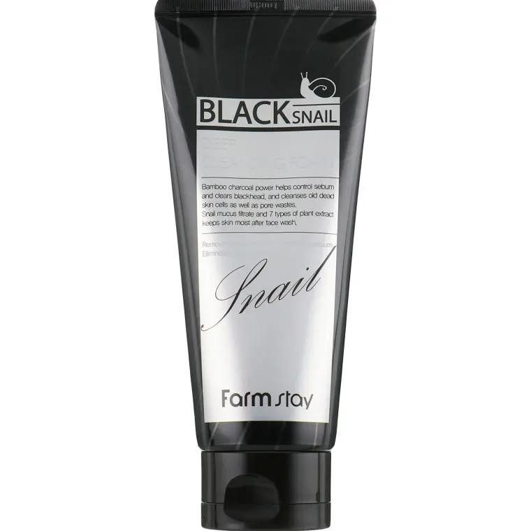 FarmStay Пенка для лица  Black Snail Deep Cleansing Foam с муцином черной улитки 180 мл (8809480770951) - зображення 1