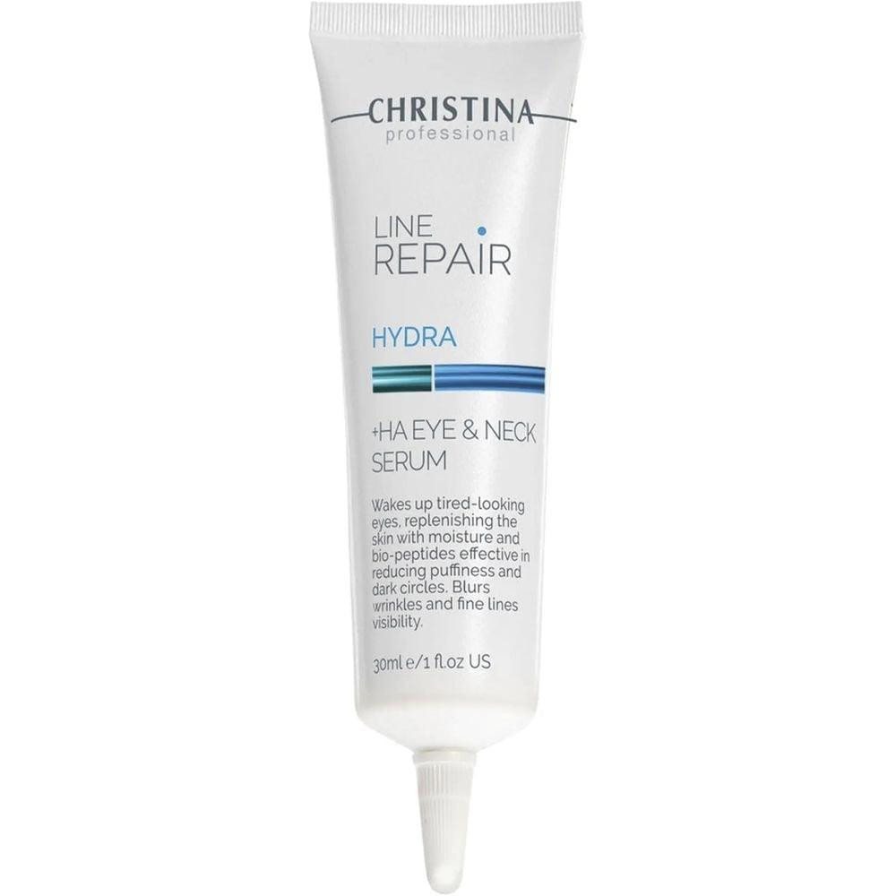 CHRISTINA Сироватка для шкіри навколо очей та шиї  Line Repair Hydra HA Eye & Neck Serum 30 мл (7290100369388) - зображення 1