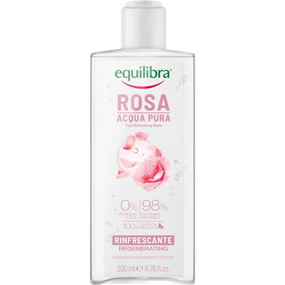 Equilibra Тонік для обличчя  Rose Pure Refreshing Water освіжаюча 200 мл - зображення 1