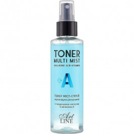   Art Line Тонер міст-спрей для обличчя  Toner Multi Mist Hyaluronic Acid + Vitamin A 150 мл