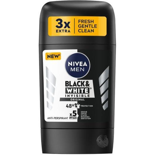 Nivea Антиперспірант  MEN Original Чорне та Біле Невидимий 50 мл (42438977) - зображення 1