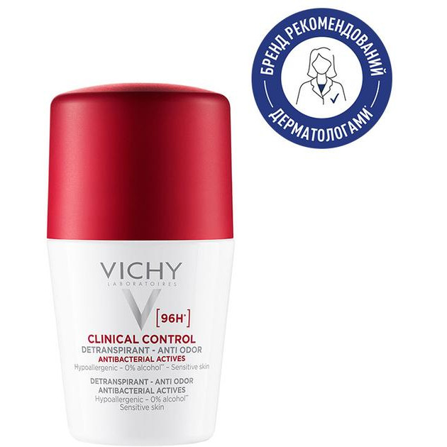 Vichy Шариковый антиперспирант  Deo Clinical Control против чрезмерного потоотделения и запаха 96 часов за - зображення 1