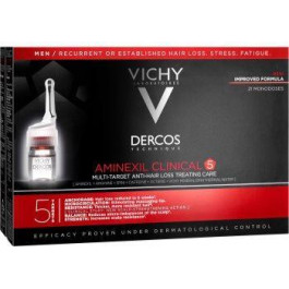   Vichy Dercos Aminexil Clinical 5 цільовий догляд проти випадіння волосся для чоловіків 21 x 6 мл