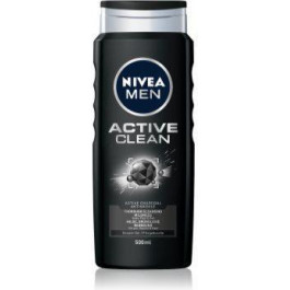   Nivea Men Active Clean гель для душу для обличчя, тіла та волосся для чоловіків  500 мл