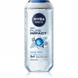   Nivea Men Pure Impact гель для душу для чоловіків 250 мл