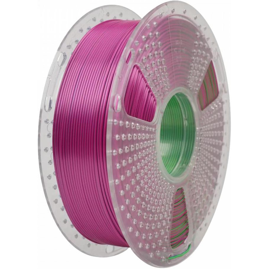 Sunlu Silk PLA+ пластик Tri Color для 3D-принтера 1.75mm 1кг Синій-Зелений-Фіолетовий - зображення 1