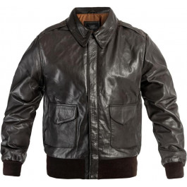   Mil-Tec US A2 Leather Flight Jacket - Brown (10460009-902)