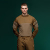 UkrArmor Core Combat Shirt, довгий рукав, комбіновані матеріали. Койот. M (300881/M) - зображення 2