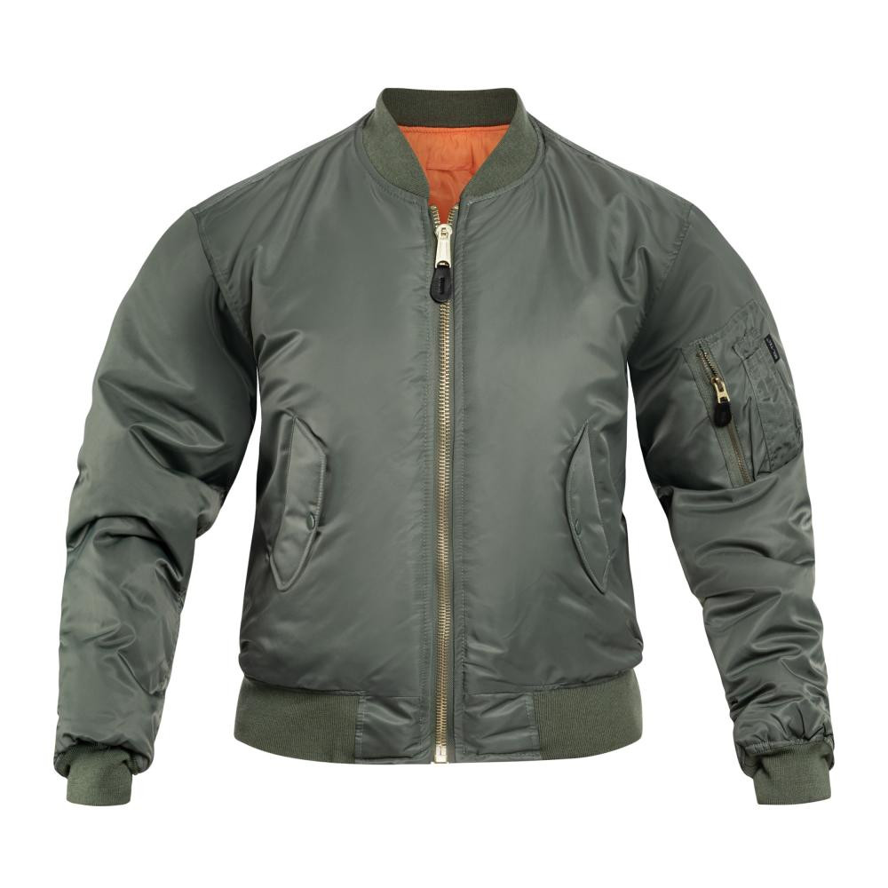 Mil-Tec Куртка Бомбер льотна US BASIC MA1® FLIGHT JACKET Оливкова M (10402001-903) - зображення 1