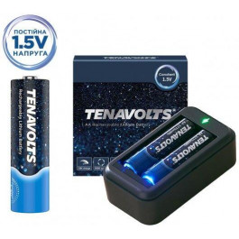   Tenavolts Lithium Rechargeable AA Battery 2 Counts with a charger (191763000731)