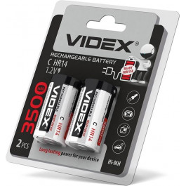   VIDEX Акумулятори  HR14/C 3500mAh double blister/2шт