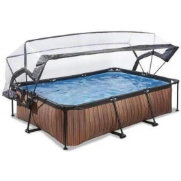   EXIT Wood 300x200x65cm + dome, filter pump / brown (30.20.32.10)