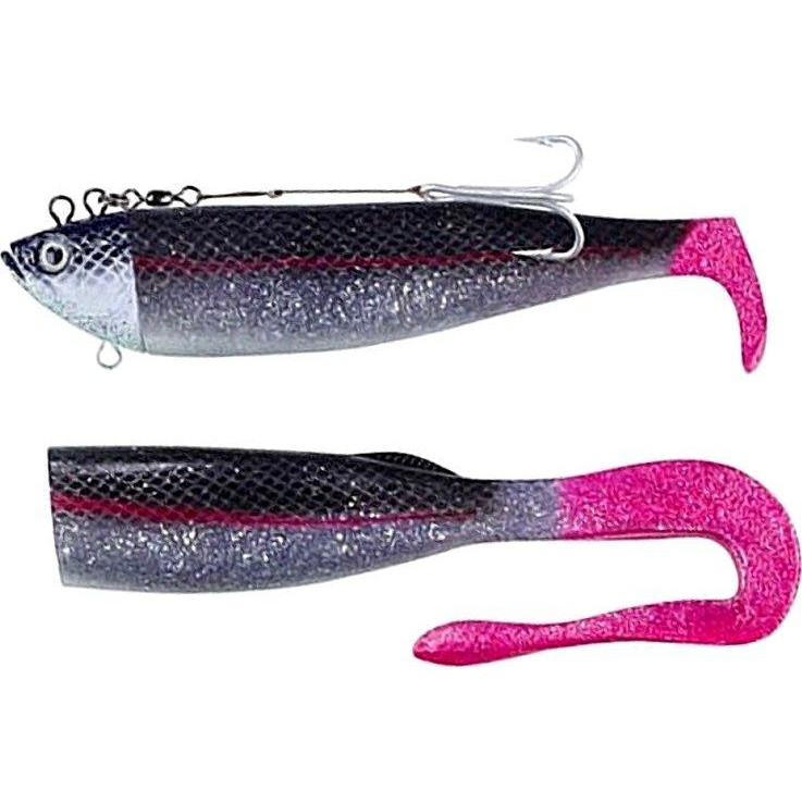 Balzer Adrenalin Arctic Shad / 24+27cm 400g / Black Silver-glitter with pink tail (13930 403) - зображення 1