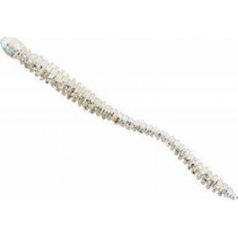 Nomura Glitter Rib Worm 120mm (043 - Light Blue Silver Glitter)