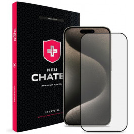   NEU Chatel Corning Gorilla Glass Anti-Static with Mesh Front Black для iPhone 15 Pro