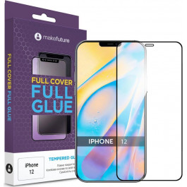   MAKE Захисне скло  Full Cover Full Glue для iPhone 12 (MGF-AI12)