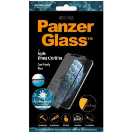   PanzerGlass Защитное стекло  AntiBacterial Case Friendly для Apple iPhone 11 Pro/X/Xs Black(2690)