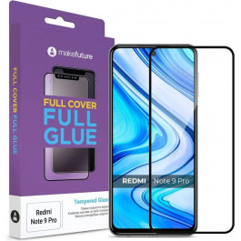   MakeFuture Защитное стекло Full Cover Glue для Xiaomi Redmi Note 9S/Note 9 Pro/Note 9 Pro Max Black (MGF-XRN9S)