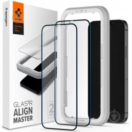   Spigen Glas tR ALM FC iPhone 12 mini 2Pack Black (AGL01812)