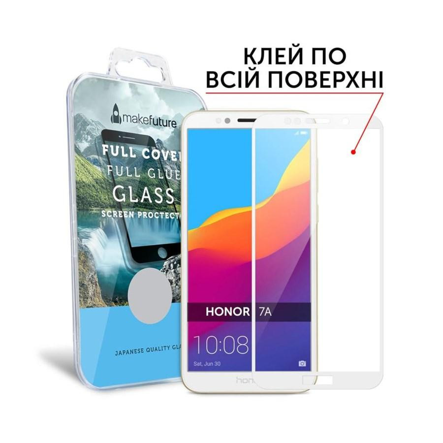 MakeFuture Защитное стекло Full Cover Glue для Honor 7A White (MGFCFG-H7AW) - зображення 1