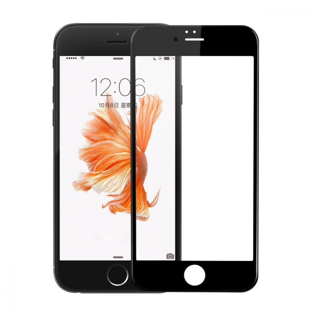 Baseus Tempered Glass Silk printing 3D Anti Soft for iPhone 6/6S Black (SGAPIPH6S-DE01) - зображення 1