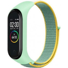   BeCover Ремінець Nylon Style  для Xiaomi Mi Smart Band 7 Green-Yellow (707660)