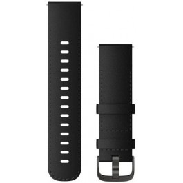   Garmin Ремінець  Quick Release 22mm Leather Band Black/Slate (010-12932-63)