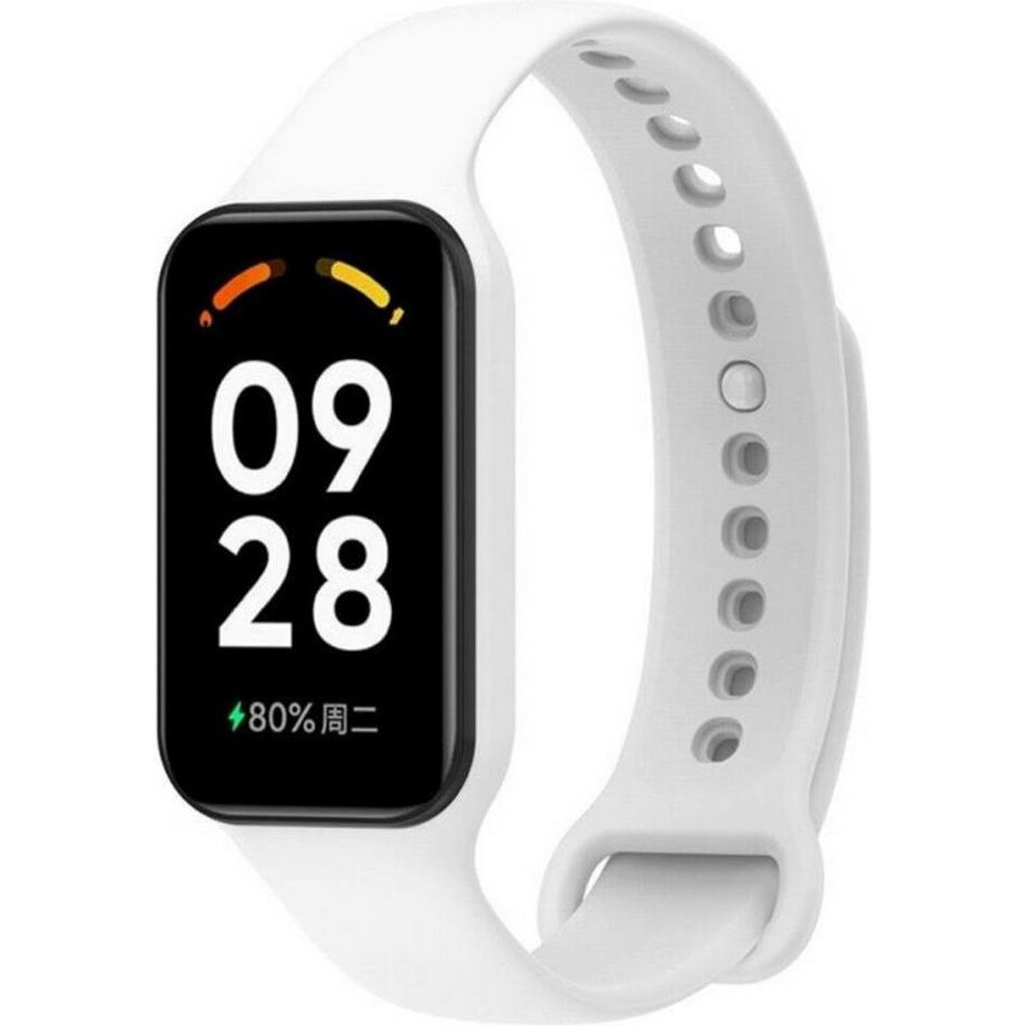 BeCover Силіконовий ремінець  для Xiaomi Redmi Smart Band 2 White (709371) - зображення 1