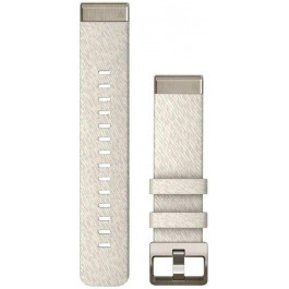   Garmin Ремінець  QuickFit 20 Watch Bands Cream Heathered Nylon with Soft Gold Hardware (010-13279-08)