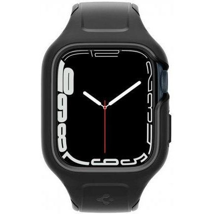 Spigen Чохол та ремінець  для Apple Watch 7 45 mm Liquid Air Pro Black (ACS04182) - зображення 1