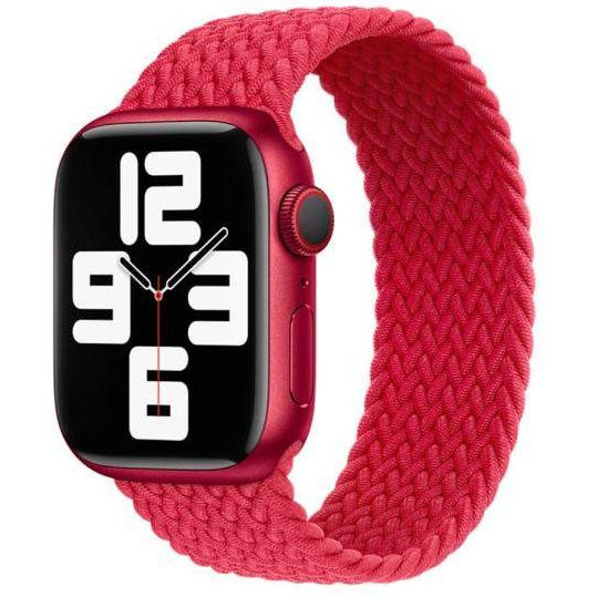 Apple Нейлоновый ремень  Braided Solo Loop для 41mm/ 40mm /38mm  Watch (PRODUCT)RED Size 1 (ML563) - зображення 1