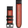 Garmin Ремінець для  Epix Pro Gen 2 QuickFit 26 Black/Flame Red Silicone Band (010-13281-06) - зображення 2