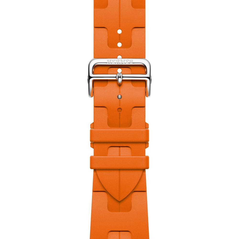 Hermes Apple Watch  42/44/45/49mm Orange Kilim Single Tour (MTJ03) - зображення 1