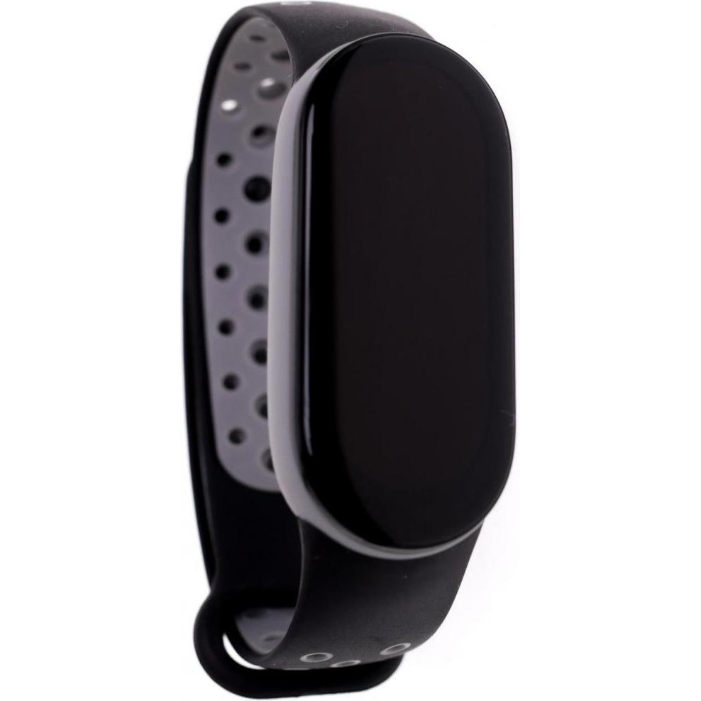 Climber Ремінець  for Xiaomi Mi Band 7 -  Silicone Two-color Black grey - зображення 1