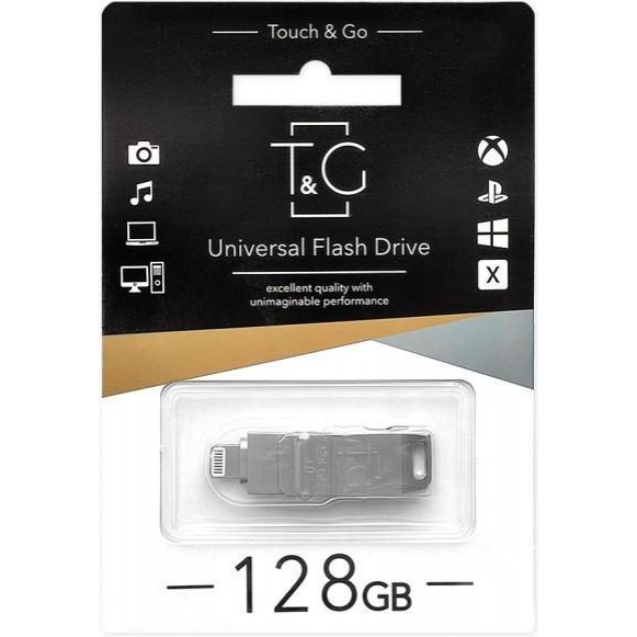 T&G 128 GB Lightning 008 Metal USB 3.0 (TG008IOS-128G3) - зображення 1