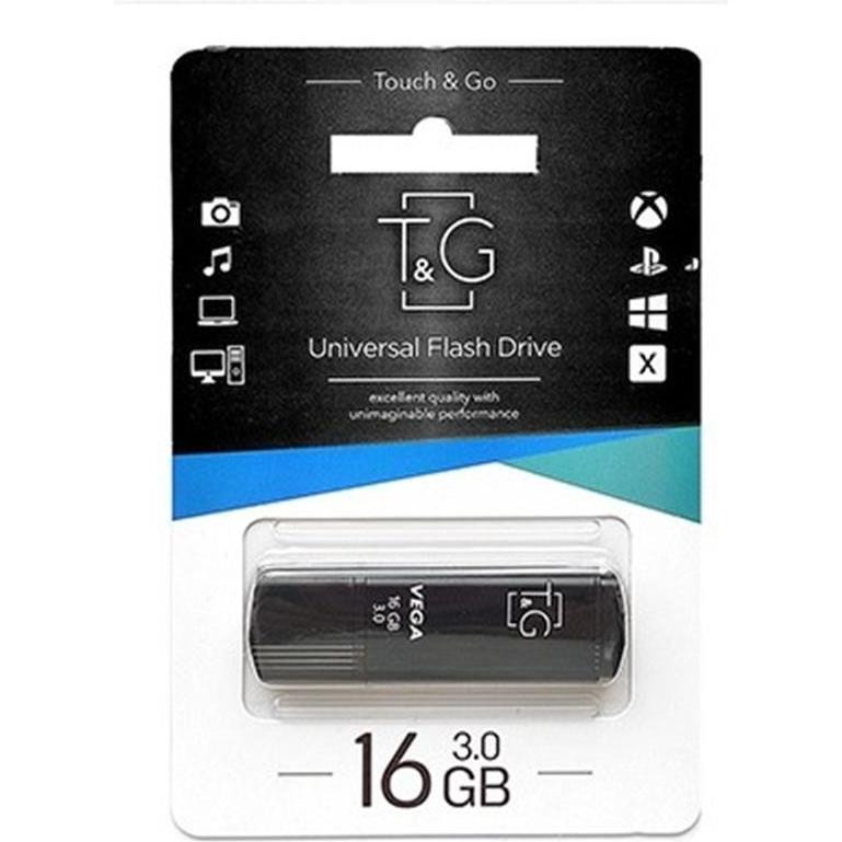 T&G 16 GB 121 Vega Series Black USB 3.0 (TG121-16GB3BK) - зображення 1