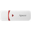 Apacer 64 GB AH333 White USB 2.0 (AP64GAH333W-1) - зображення 1