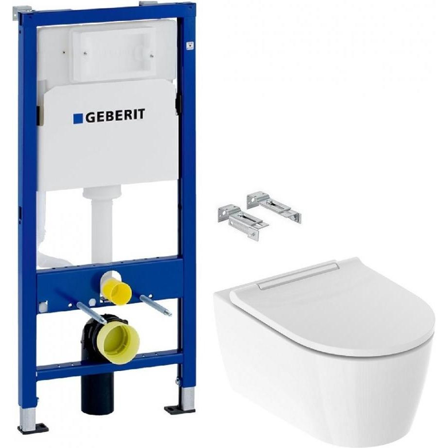 Geberit Duofix 458.103.00.1+Geberit One TurboFlush 500.202.01.1 - зображення 1