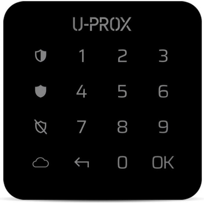 U-Prox Keypad G1 Чорна - Мініатюрна клавіатура з сенсорною поверхнею для однієї групи - зображення 1