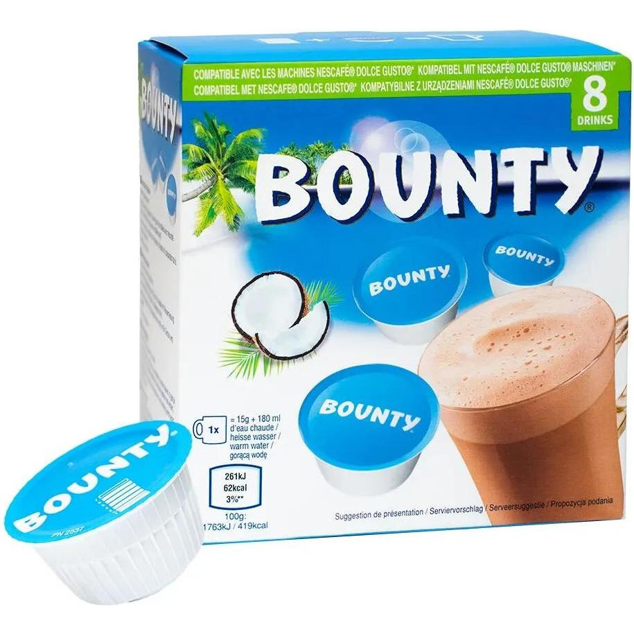 Nescafe Шоколад в капсулах Dolce Gusto Bounty 8 шт (5056357908822) - зображення 1