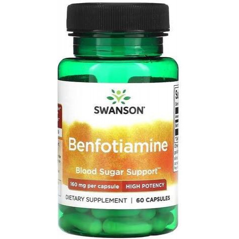 Swanson Benfotiamine 160 mg 60 капсул - зображення 1