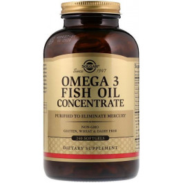   Solgar Омега 3 концентрат риб'ячого жиру  /  Omega 3 Fish Oil Concentrate 240 капсул