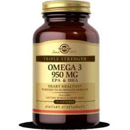   Solgar Triple Strength Omega 3 950mg EPA & DHA 50 капс